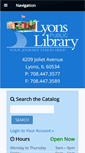 Mobile Screenshot of lyonslibrary.org